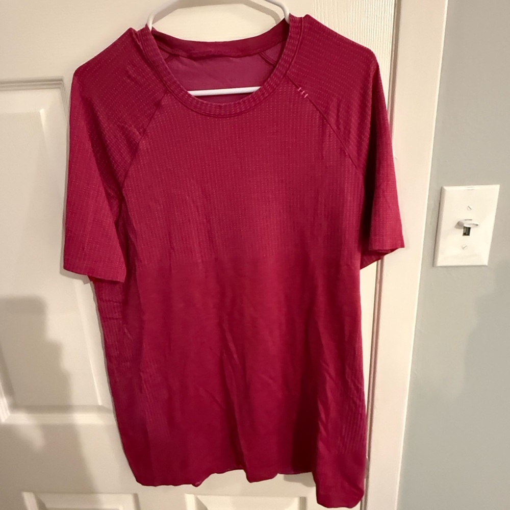 Pink Lululemon Metal Vent Shirt (L)
